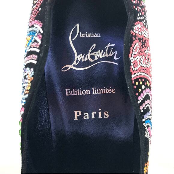 Chritian Louboutin Hot Chick Crystals Embellished Limited Edition Pumps 36.5 - Picture 11 of 11